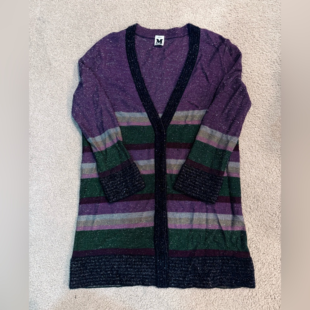 Vintage Missoni Metallic Knit Cardigan